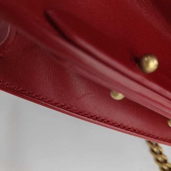 Calfskin Shoulder Bag Red