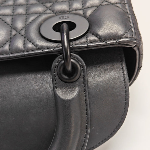 Lady Dior Small Cannage Calfskin Black