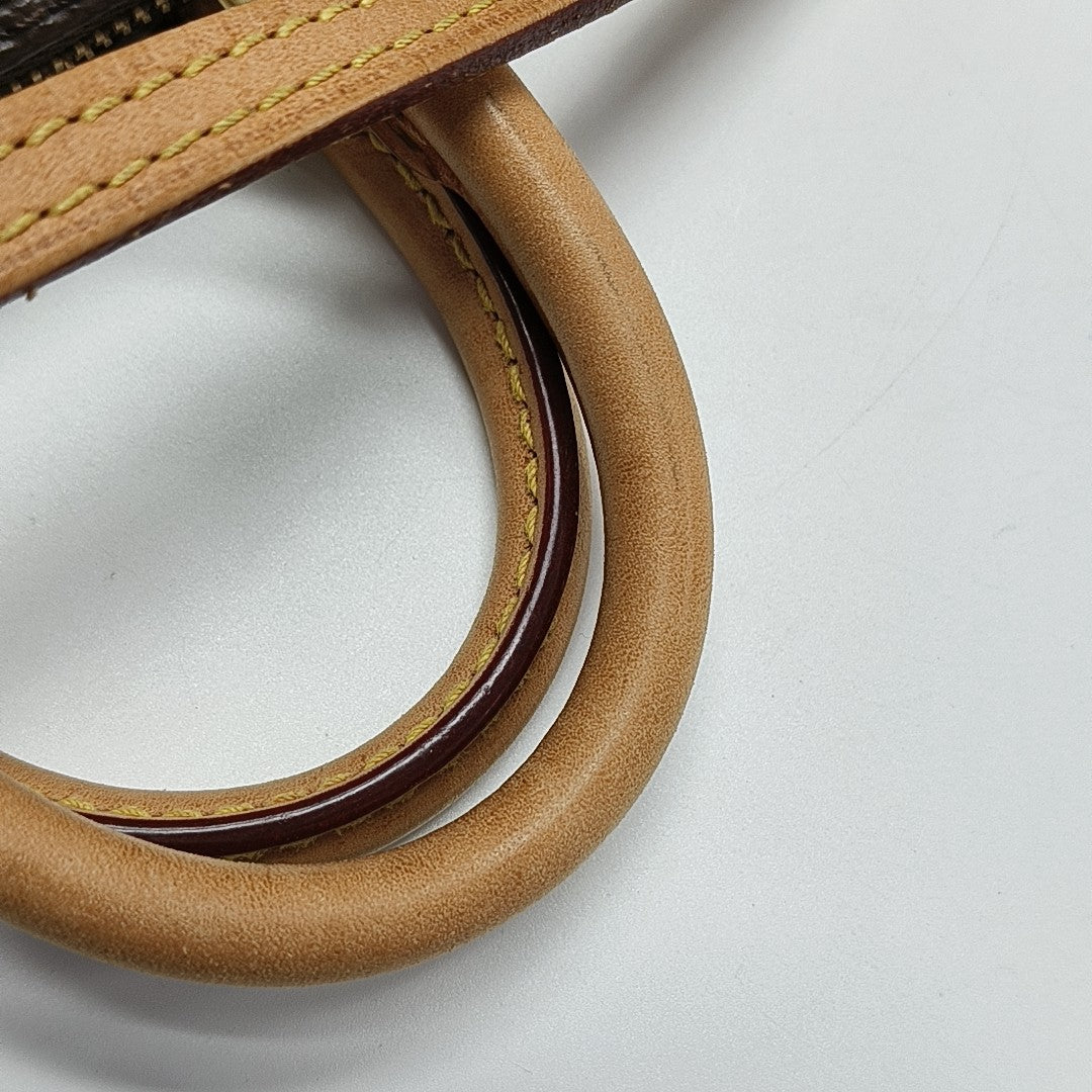 SPEEDY Nano Monogram Coated Canvas Brown