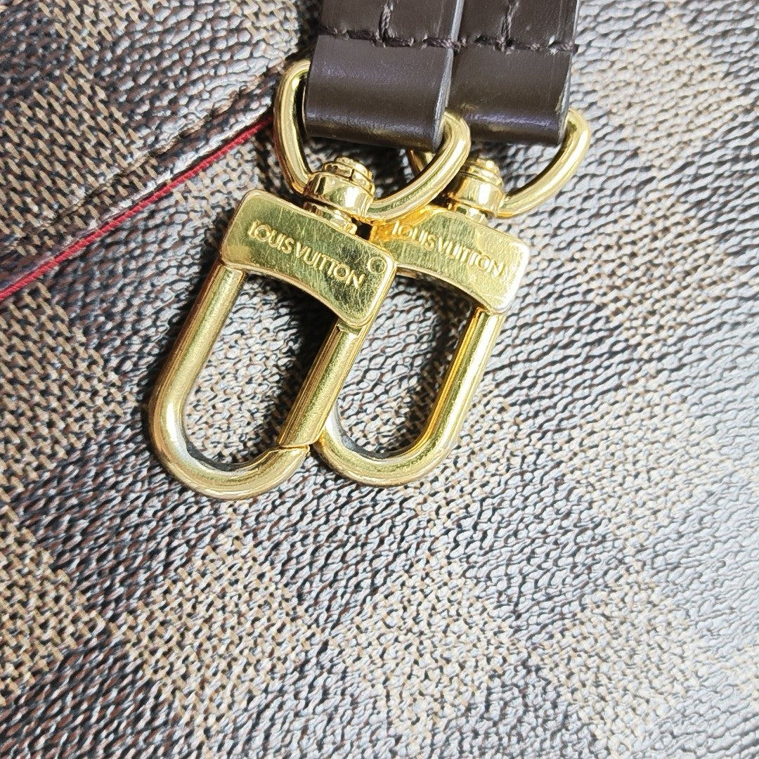 CROISETTE Damier Ebene Coated Canvas Brown