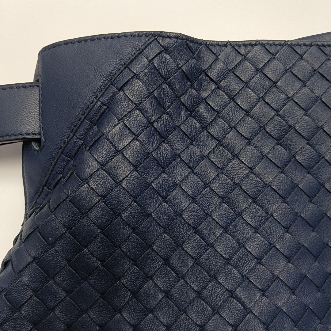 Calfskin Shoulder Bag Blue