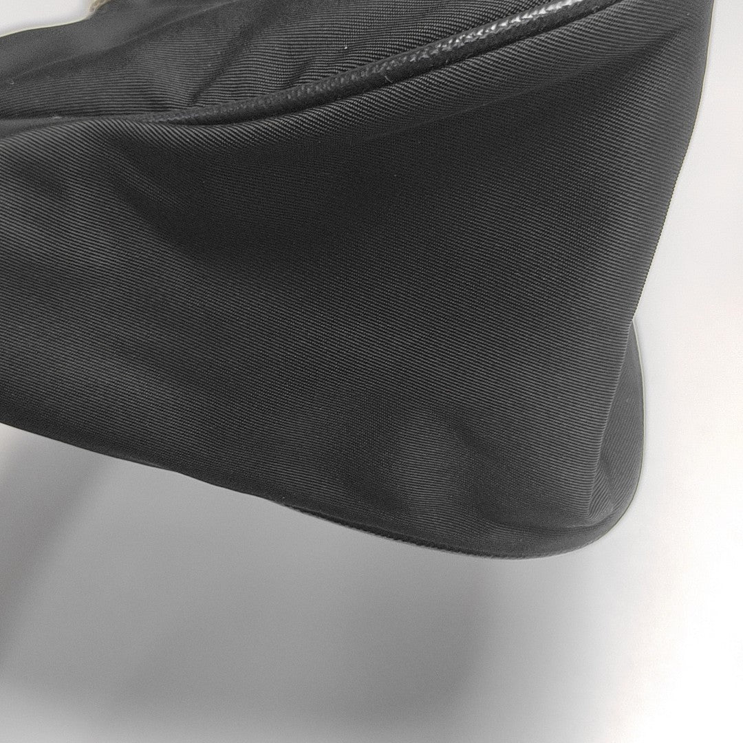 Nylon Top Handle Bag Black