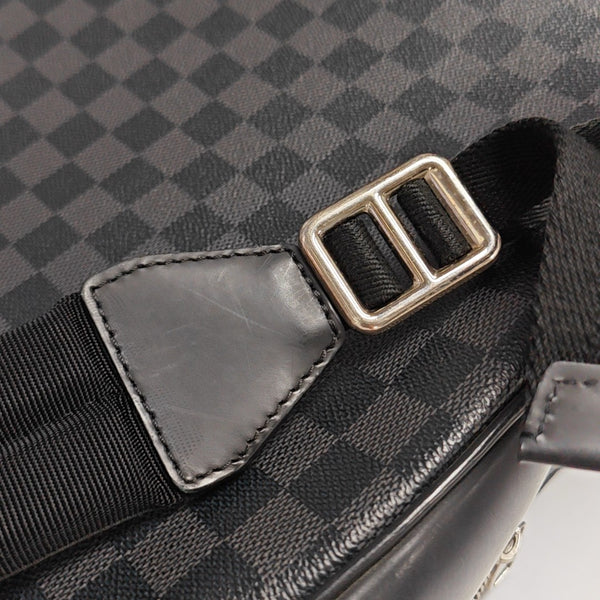 JOSH Damier Graphite Coated Canvas Gray