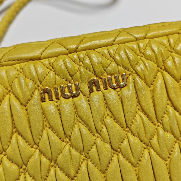Crystal Quilted Lambskin Yellow
