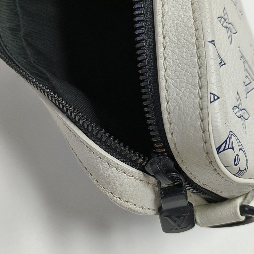 DUO Monogram Calfskin White
