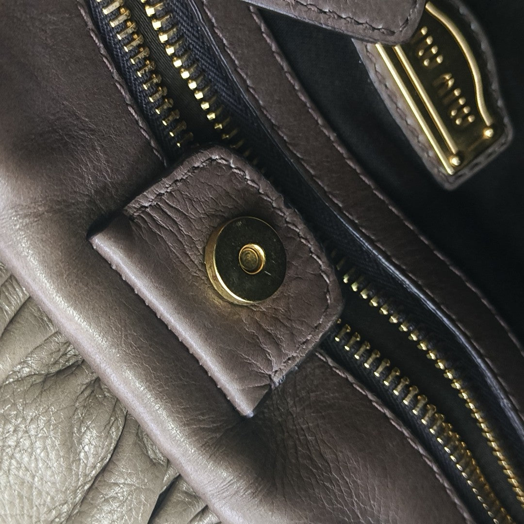Calfskin Tote Bag Brown