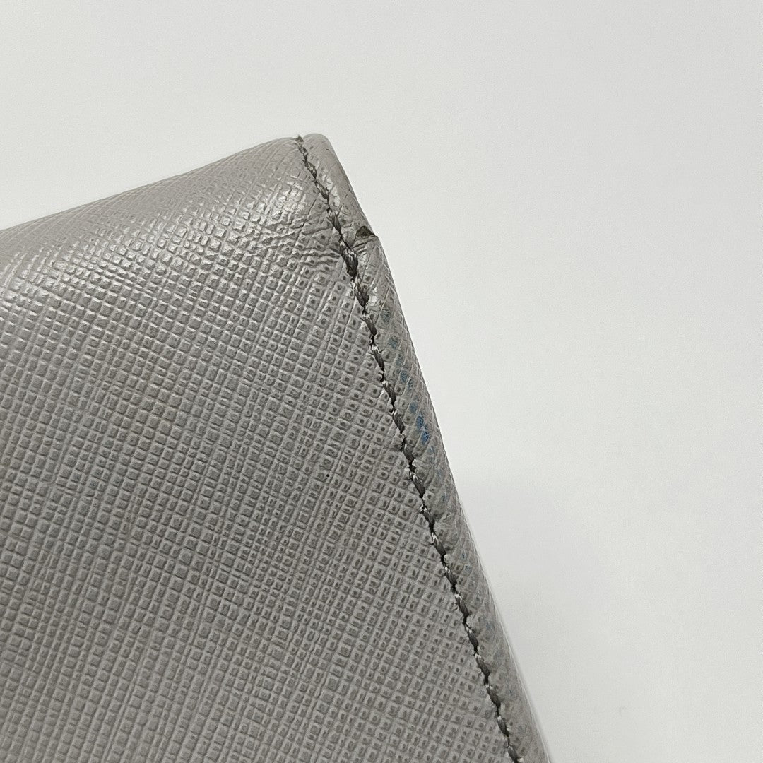 Gancini Calfskin Gray Wallet