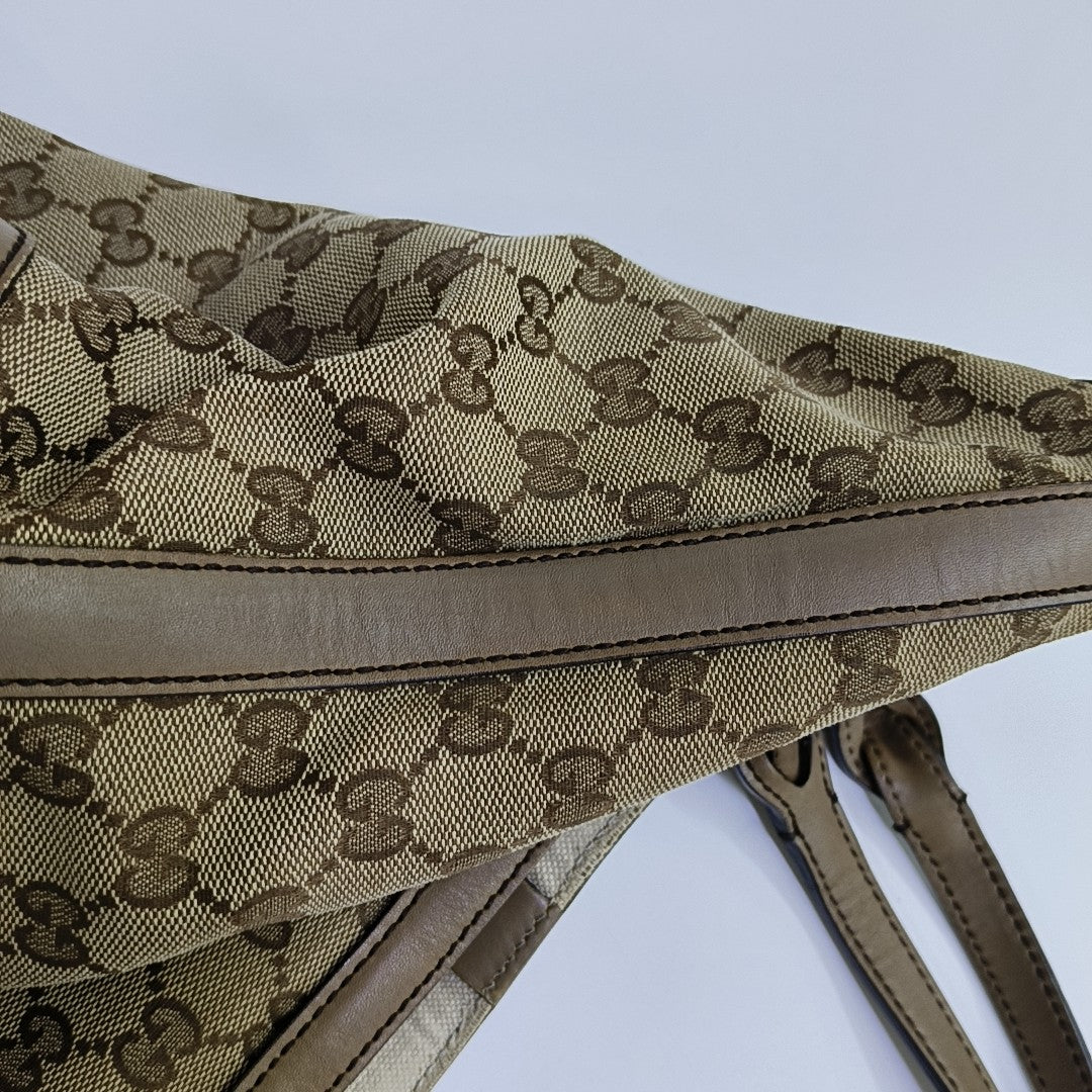 Monogram Canvas Tote Bag Brown