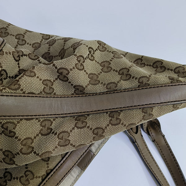 Monogram Canvas Tote Bag Brown