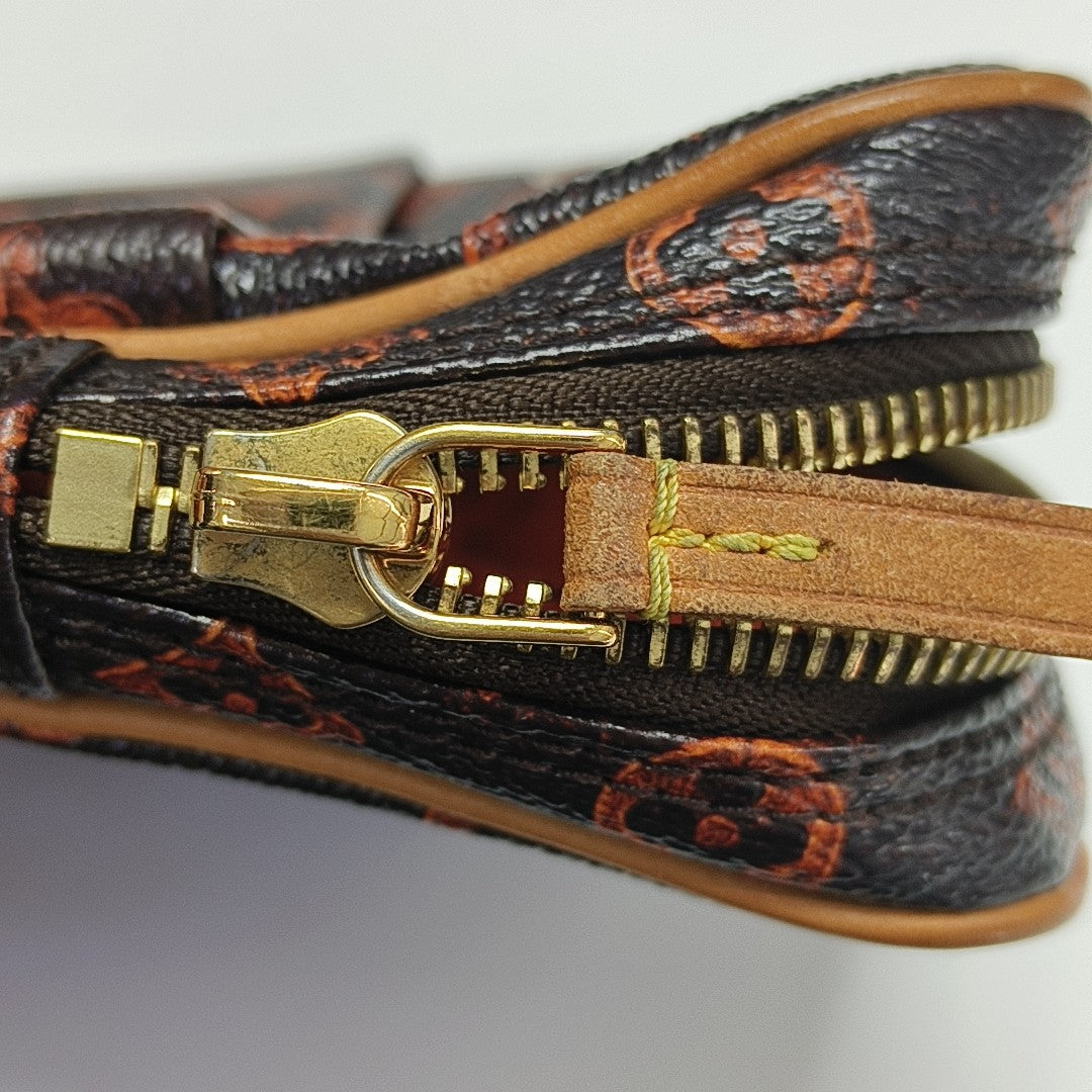 DANUBE Monogram Coated Canvas Brown