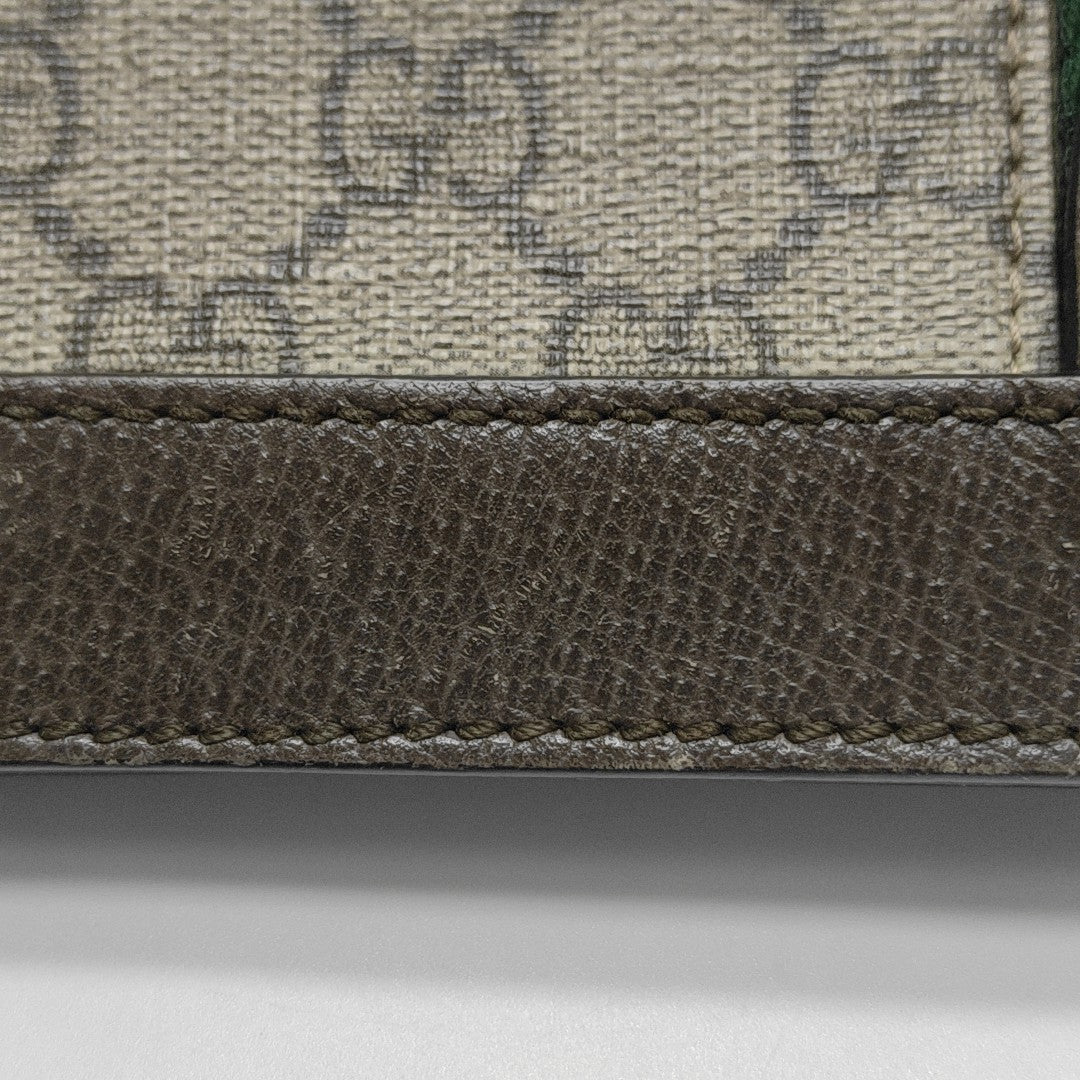 Ophidia Small Monogram Coated Canvas Beige