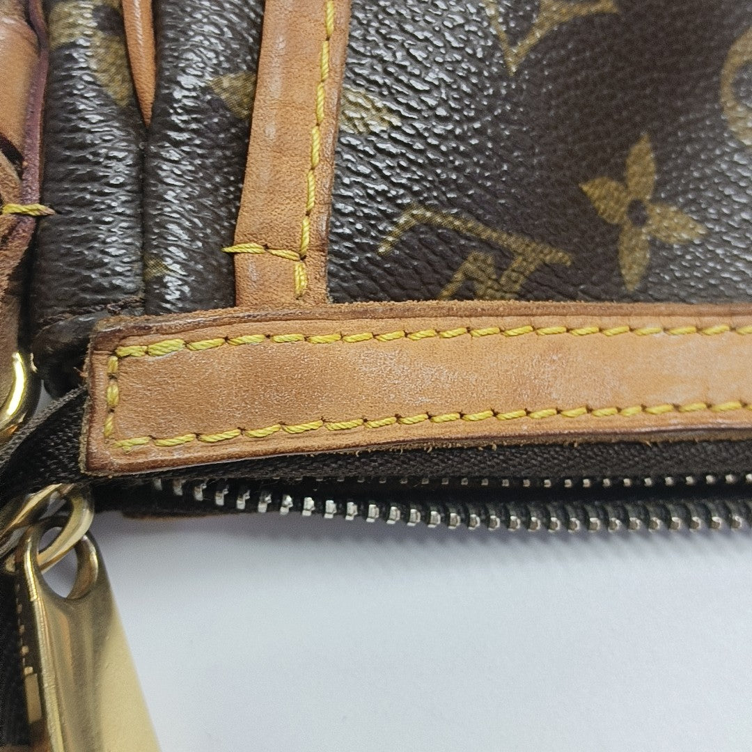 TULUM GM Monogram Coated Canvas Brown