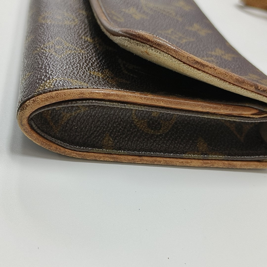 TWIN GM Monogram Coated Canvas Brown