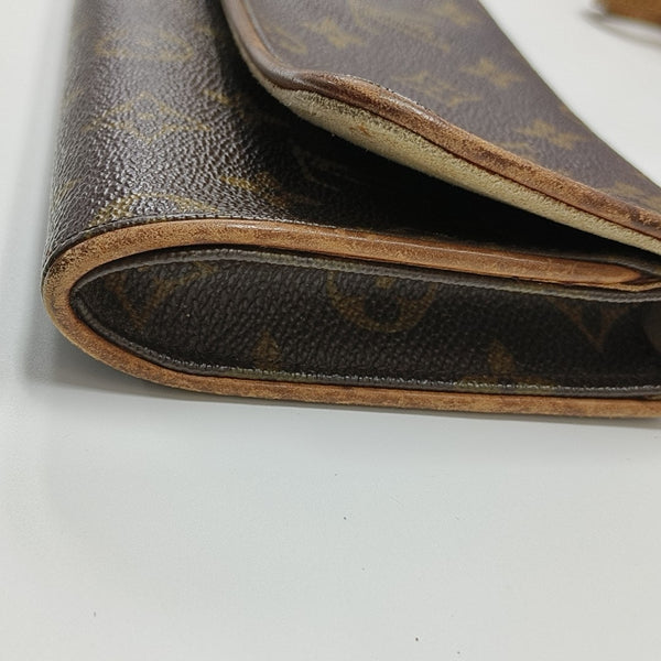 TWIN GM Monogram Coated Canvas Brown