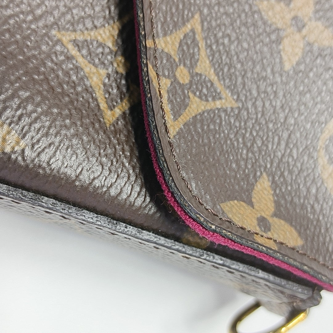 FÉLICIE Monogram Coated Canvas Brown