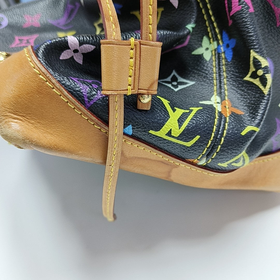 URSULA Monogram Coated Canvas Black