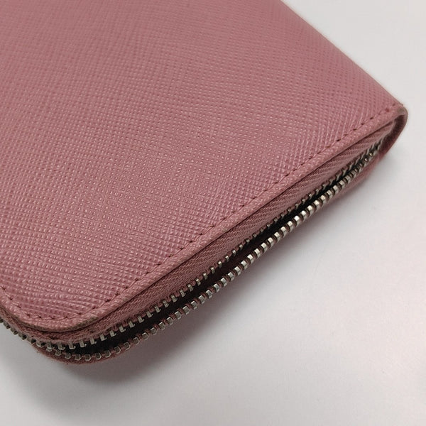 Zippy Wallet Saffiano Calfskin Pink