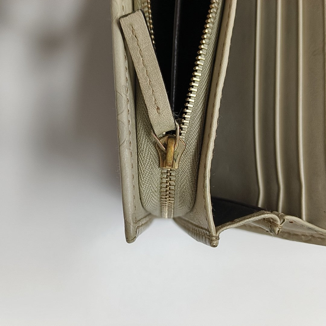 Monogram Calfskin Top Handle Bag Beige