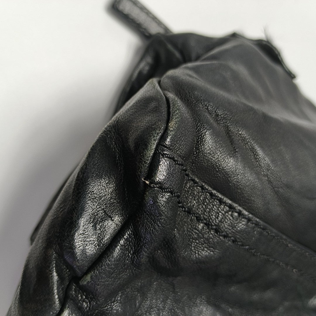Calfskin Shoulder Bag Black