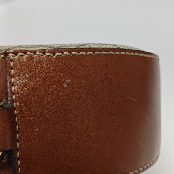Monogram Coated Canvas Shoulder Bag Beige