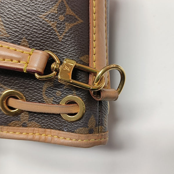 NOÉ Nano Monogram Coated Canvas Brown