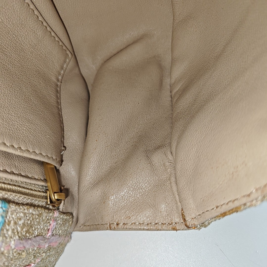 Wool Shoulder Bag Beige