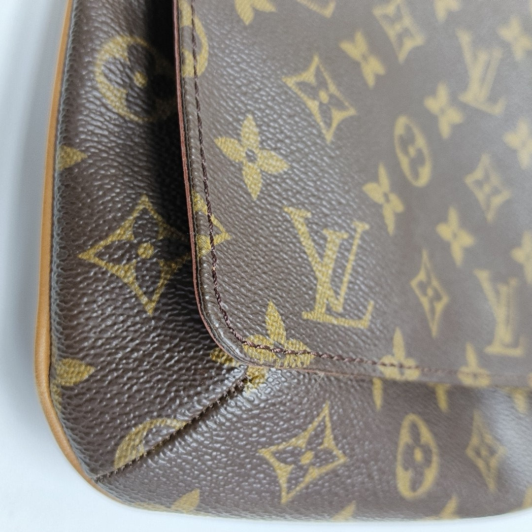 MUSETTE TANGO Monogram Coated Canvas Brown