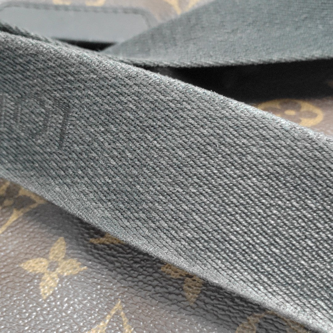 Monogram Coated Canvas Shoulder Bag Brown
