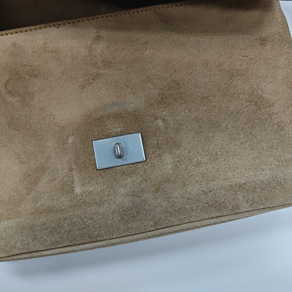 Suede Shoulder Bag Brown