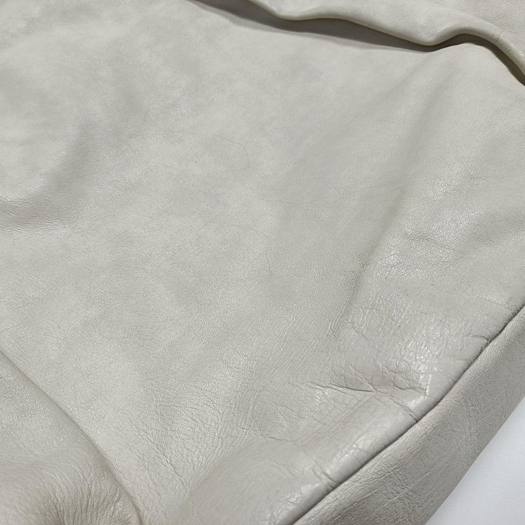 Calfskin Shoulder Bag White