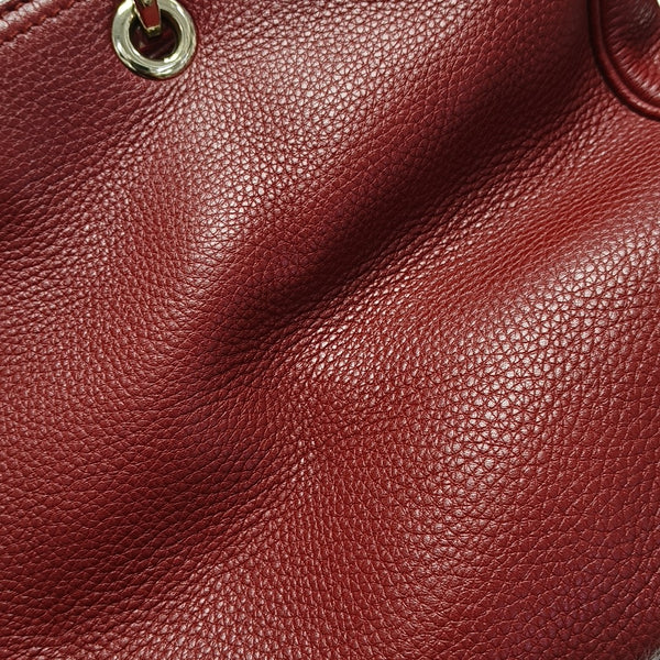 Bamboo 1947 Medium Calfskin Red
