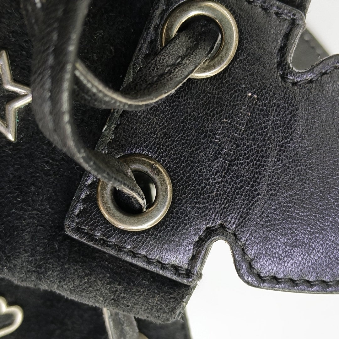 Suede Bucket Bag Black