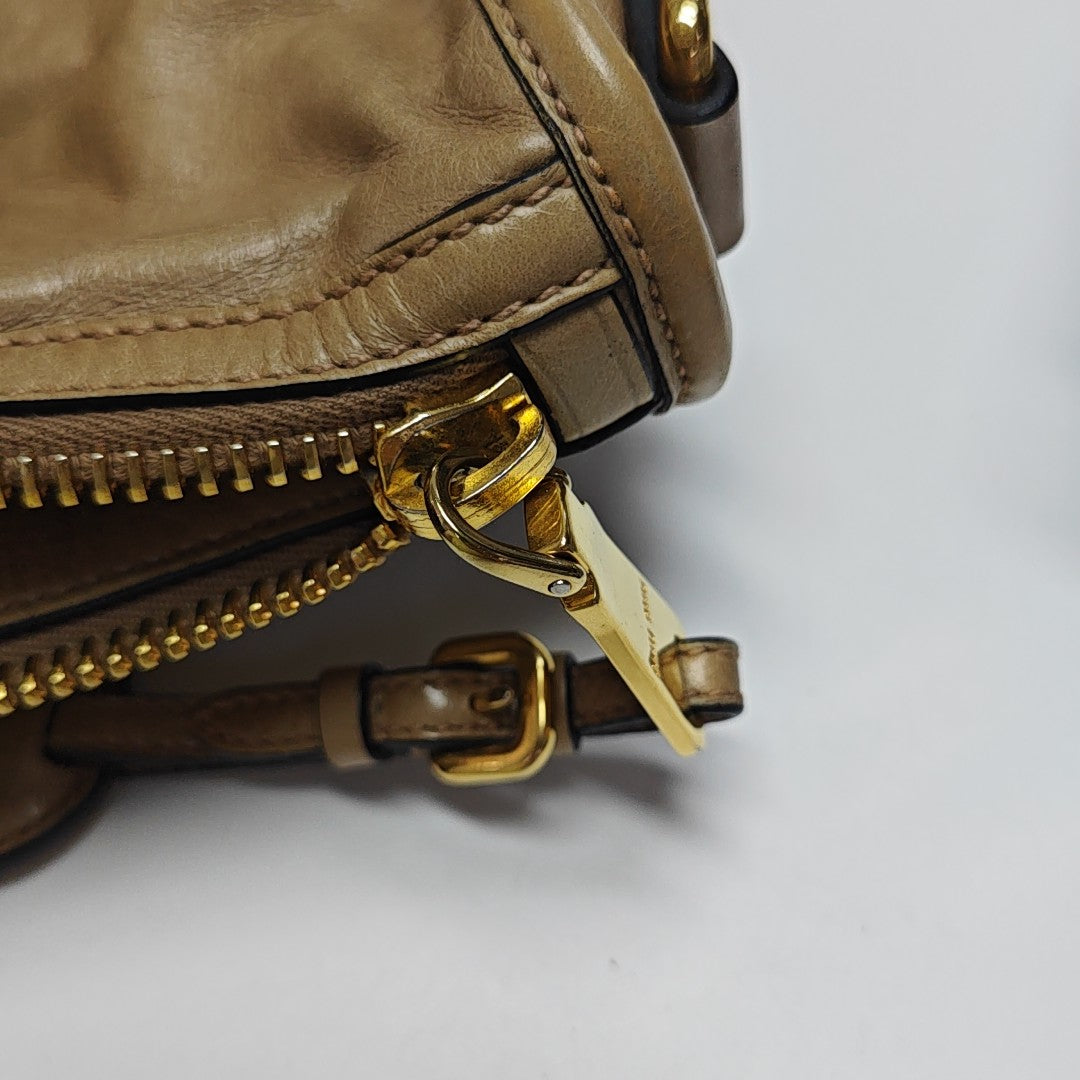 Shoulder Strap Calfskin Beige