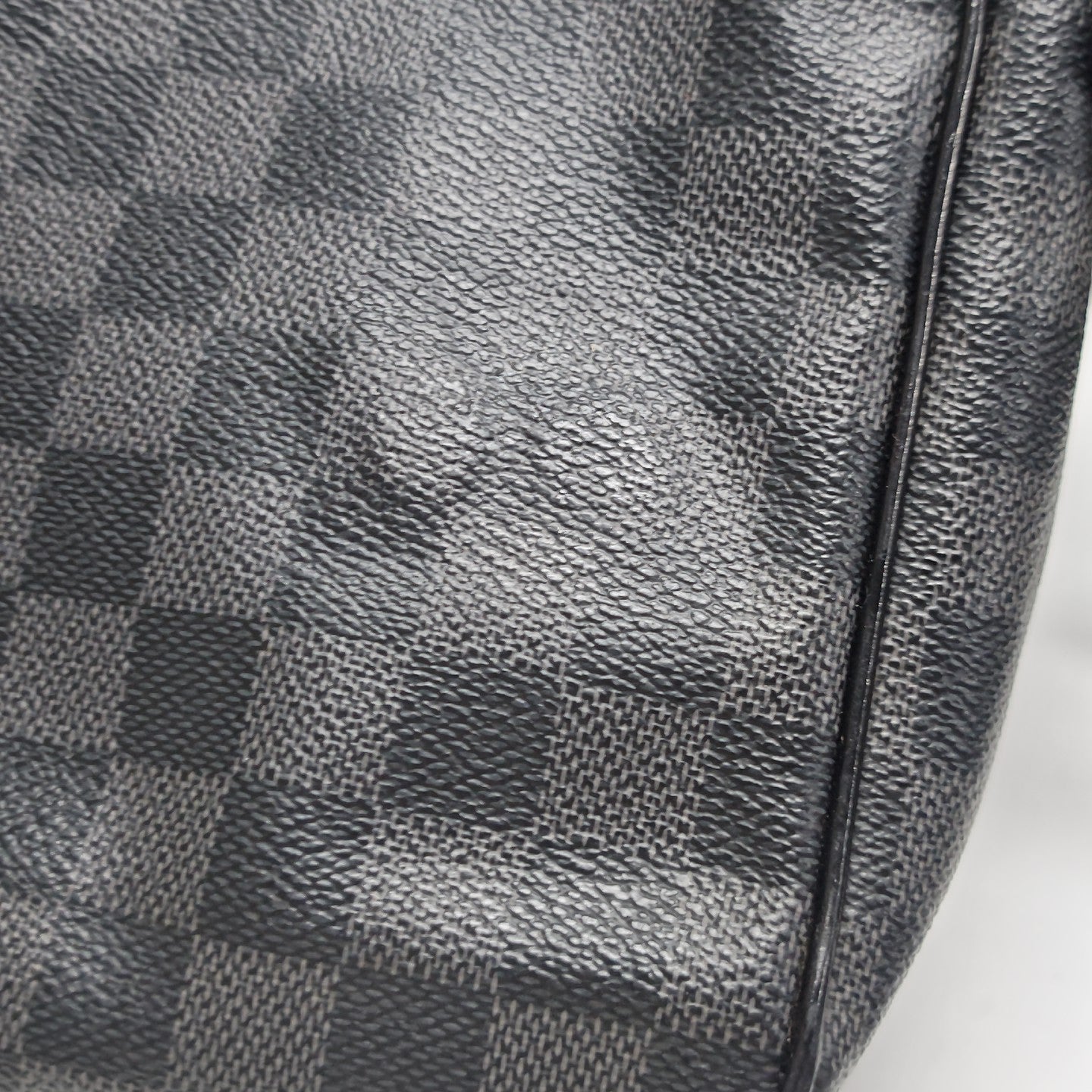 DISTRICT PM Damier Graphite Coated Canvas Gray