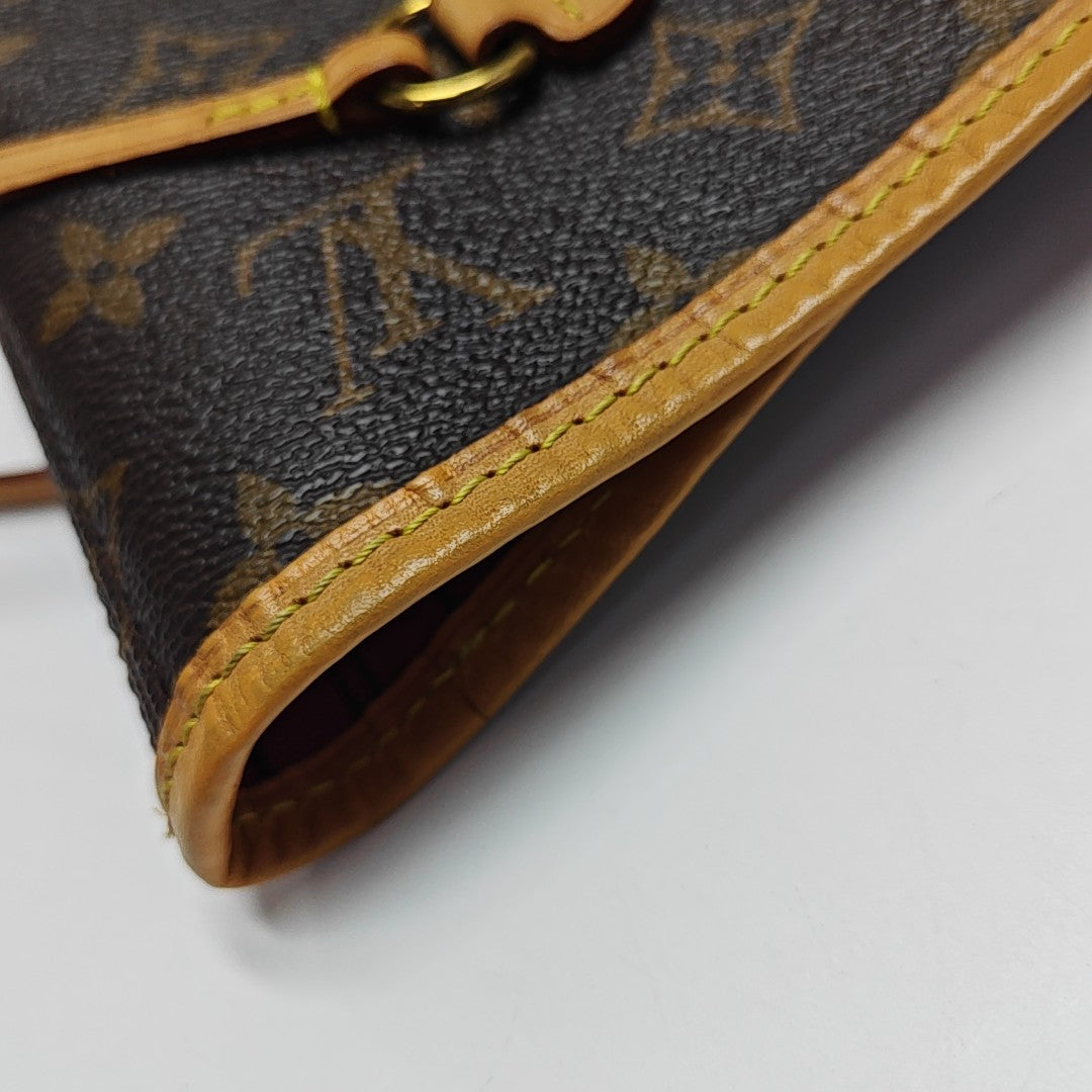 NEVERFULL MM Monogram Coated Canvas Brown