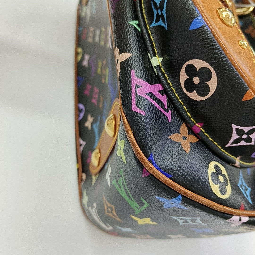 LV × TM RITA Monogram Coated Canvas Black