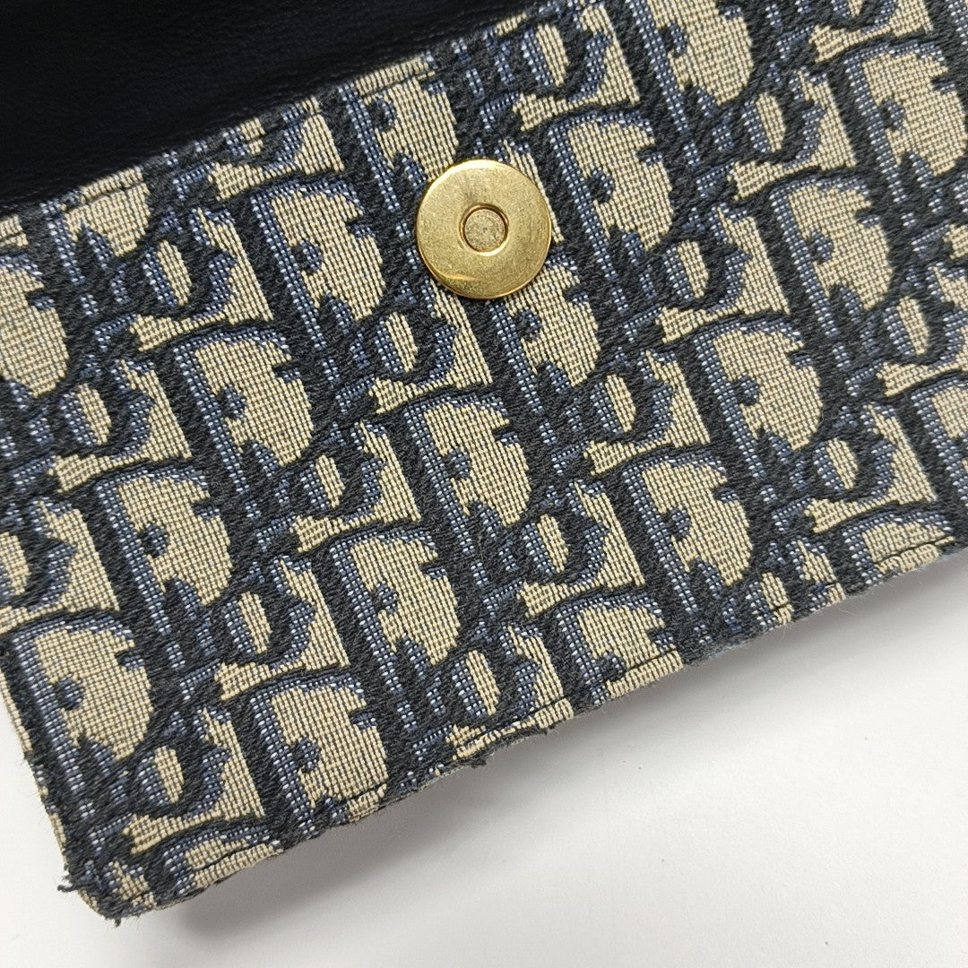 Saddle Mini Oblique Canvas Blue