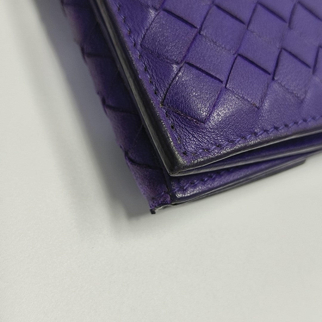 Calfskin Wallet Purple