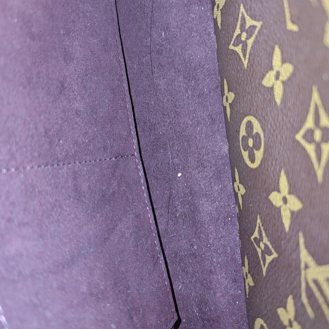 MONTAIGNE BB Monogram Coated Canvas Brown
