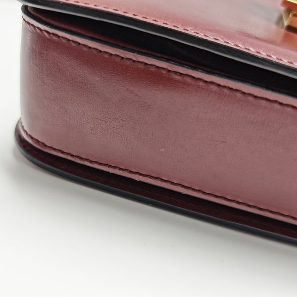 Calfskin Shoulder Bag Red