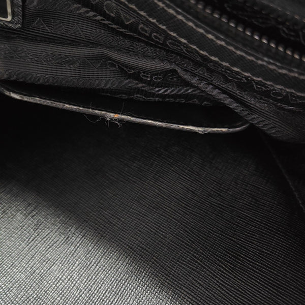 Nylon Top Handle Bag Black