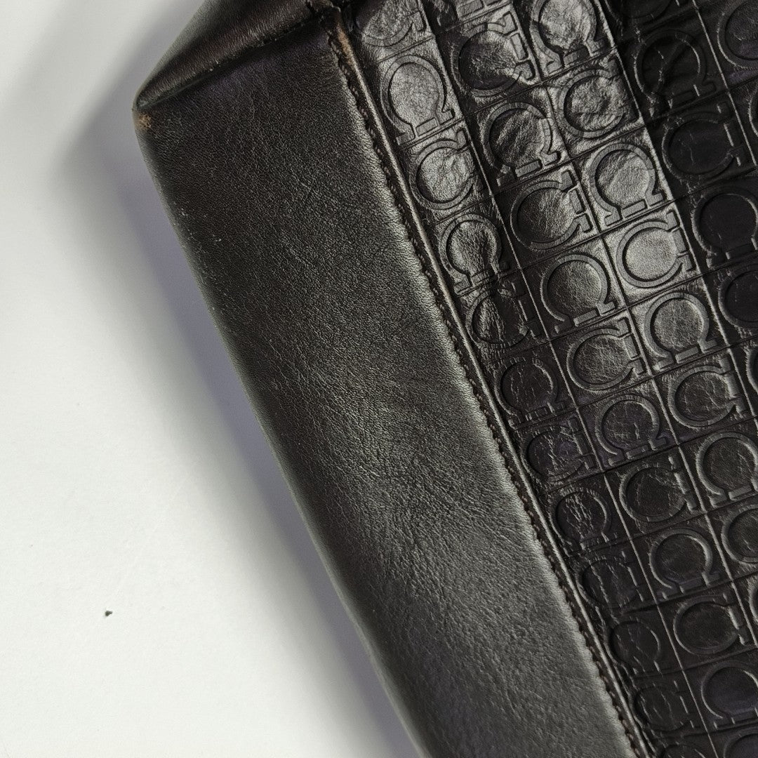 Calfskin Shoulder Bag Brown
