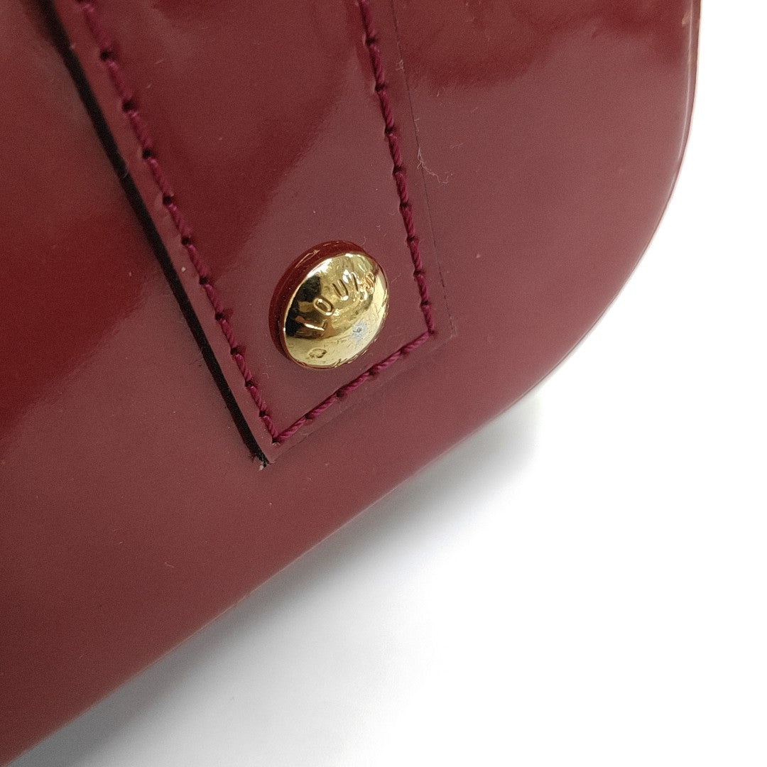 ALMA BB Monogram Patent Leather Red