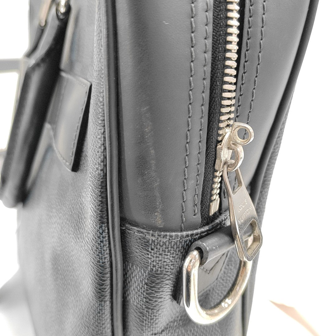 PORTE-DOCUMENTS Damier Coated Canvas Blue
