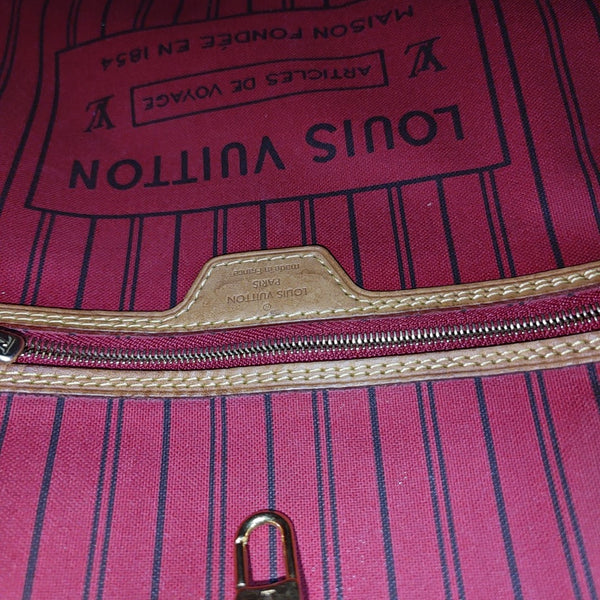 NEVERFULL MM Monogram Coated Canvas Brown