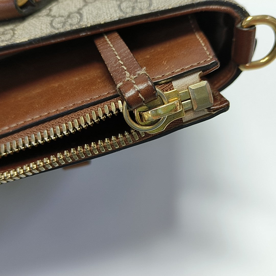 GG Blooms Monogram Coated Canvas Beige