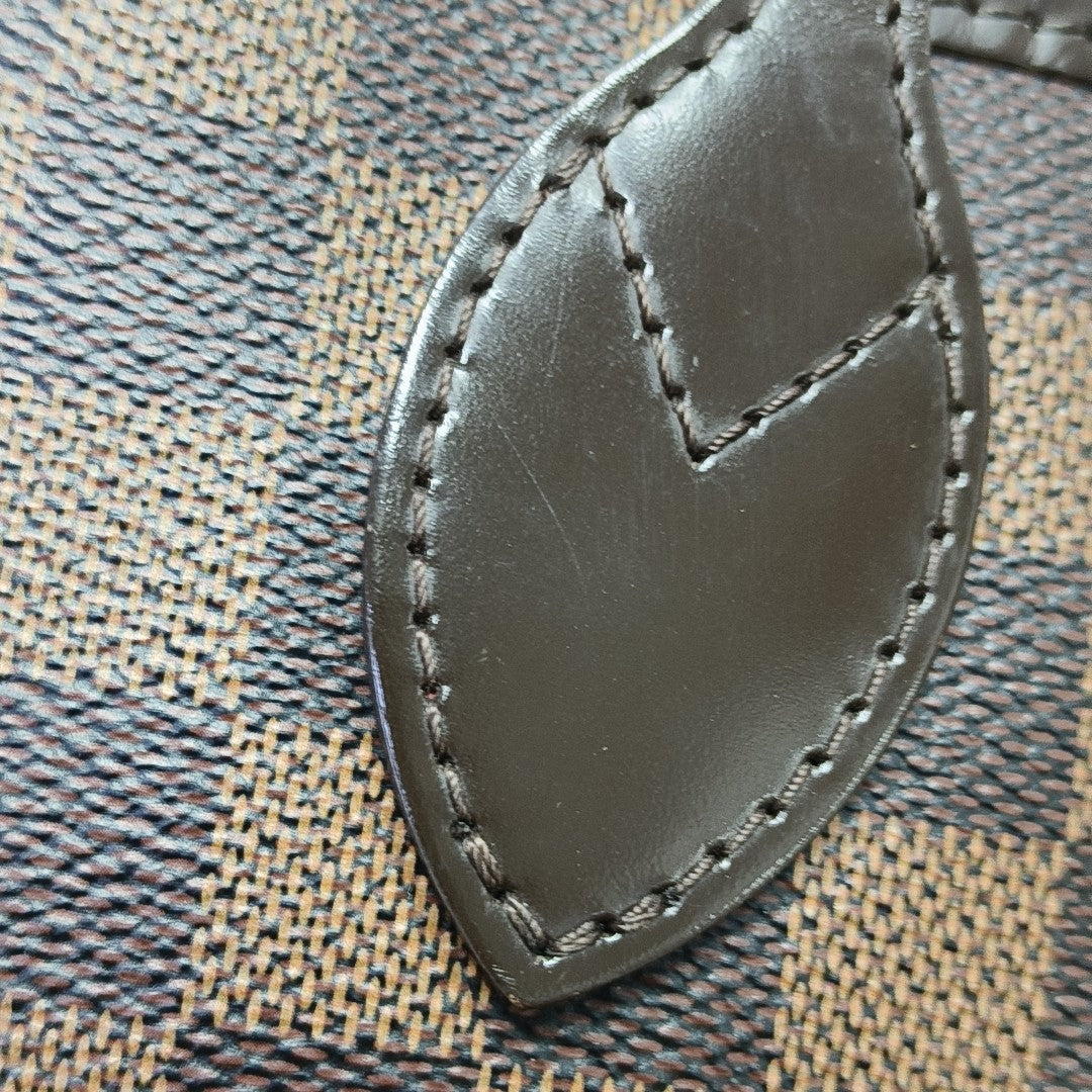 NEVERFULL MM Damier Ebene Coated Canvas Brown