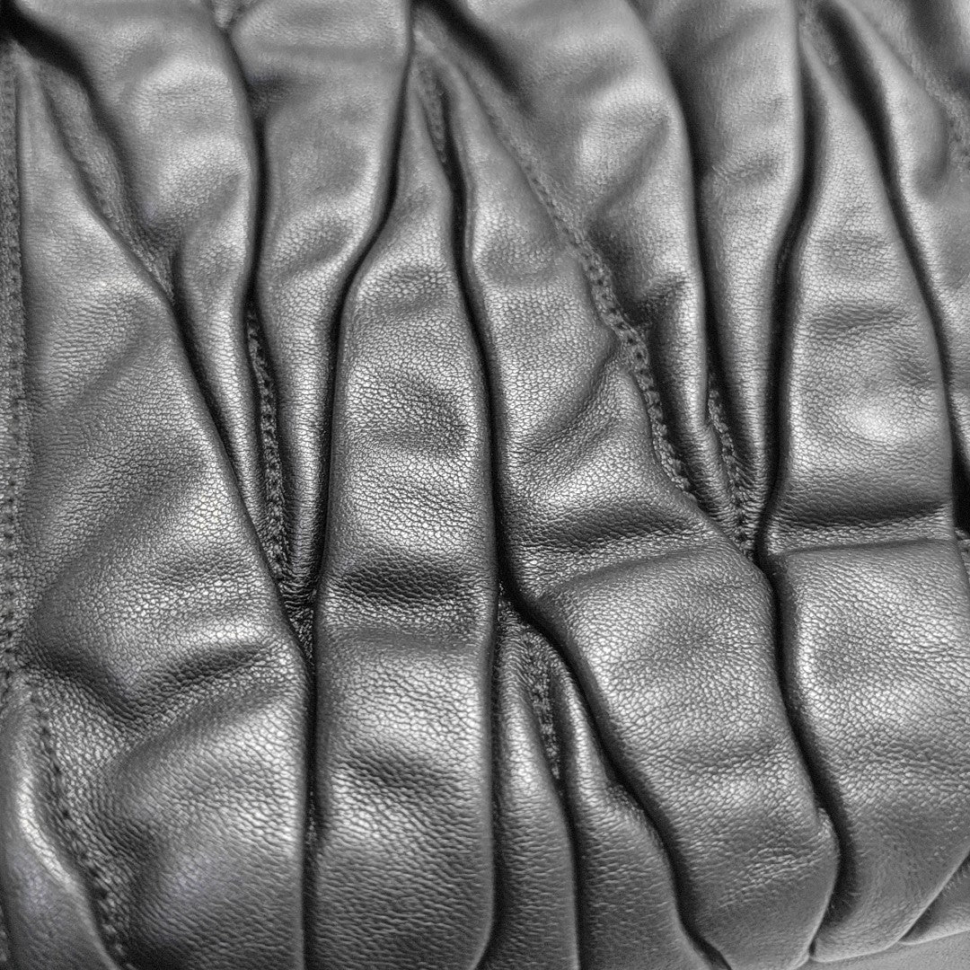 Quilted Lambskin Shoulder Bag Black