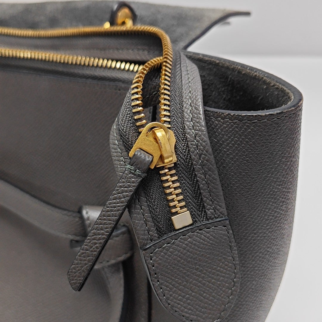 BELT Mini Calfskin Gray