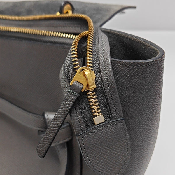 BELT Mini Calfskin Gray